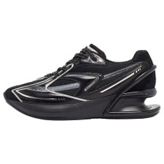 Fendi Schwarze Turnschuhe aus Wildleder und Leder Fendi first Sneakers Größe 38