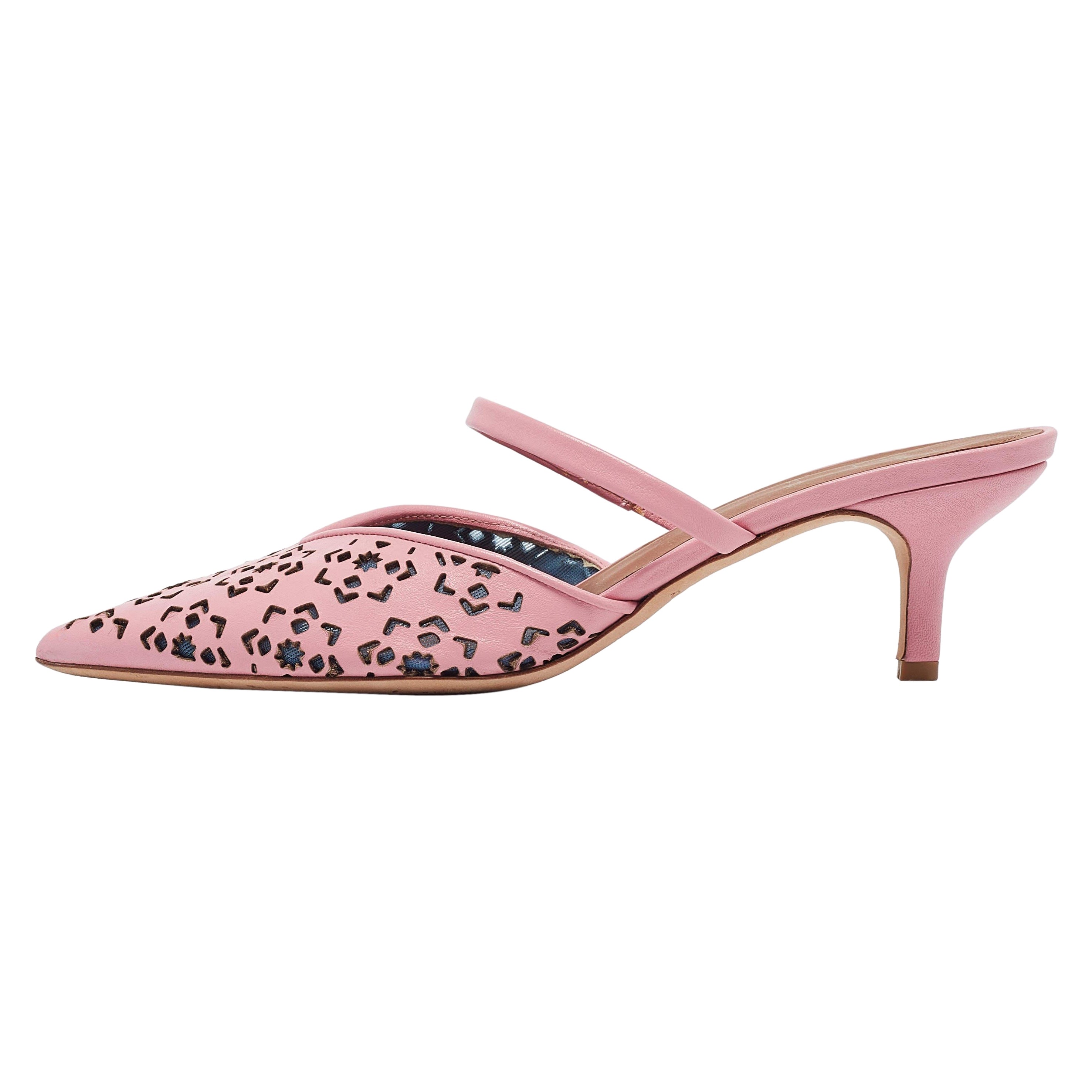 Malone Souliers - Mules maureen en cuir rose, taille 38
