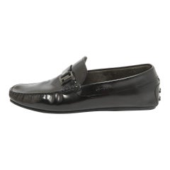 Tod's Black Leather Slip On Loafers Size 43