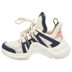 Louis Vuitton Multicolor Leather and Mesh Archlight Lace Up Sneakers Size 38.5