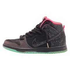 Air Jordans Black/Grey Suede High Top Sneakers Size 44