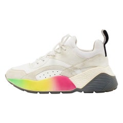 Stella McCartney Mehrfarbige Eclypse-Sneakers aus Wildleder mit Schnürung aus Kunstleder Eclypse Größe 38