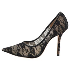 Jimmy Choo Bombas Love de encaje negro Talla 36.5