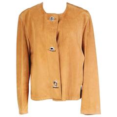 Hermes Suede Jacket circa 1990s 10