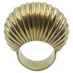 Cartier 14k Gold Dome Ring