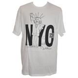 T-shirt in John Lennon "Limited Edition" "Power To The People" in cotone bianco