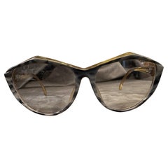 Gafas de sol sobredimensionadas vintage Christian Dior, años 70