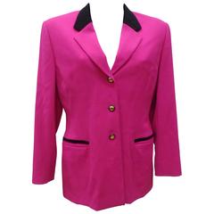 Escada by Margaretha Ley Fucsia Wool Jacket 6