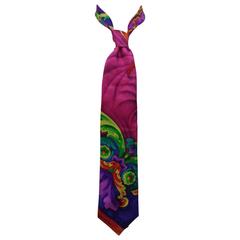 Rare Unique Gianni Versace multicoloured silk Tie