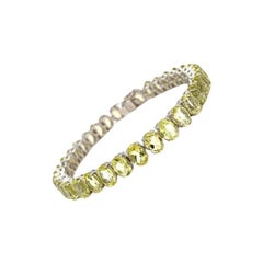 Bracciale classico di quarzo limone da 32,60 carati per la mamma in argento sterling 925
