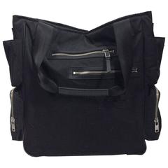 Yohji Yamamoto Multi Pocket Black Handbag