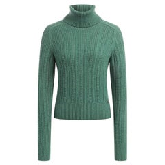 Chanel Emerald Green Relaxed Cashmere Ensemble 38 FR