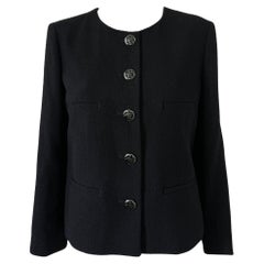Chanel New Timeless Coco Brasserie Black Tweed Jacket 42 FR