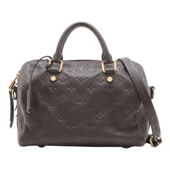 Louis Vuitton Monogram Empreinte Speedy 25 Terre Brown