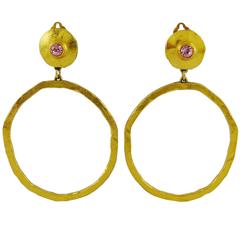 Edouard Rambaud Vintage Oversized Hoop Earrings 12