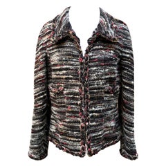 Chanel 2011 Multicolor Wool Jacket Cardigan Size 38 FR