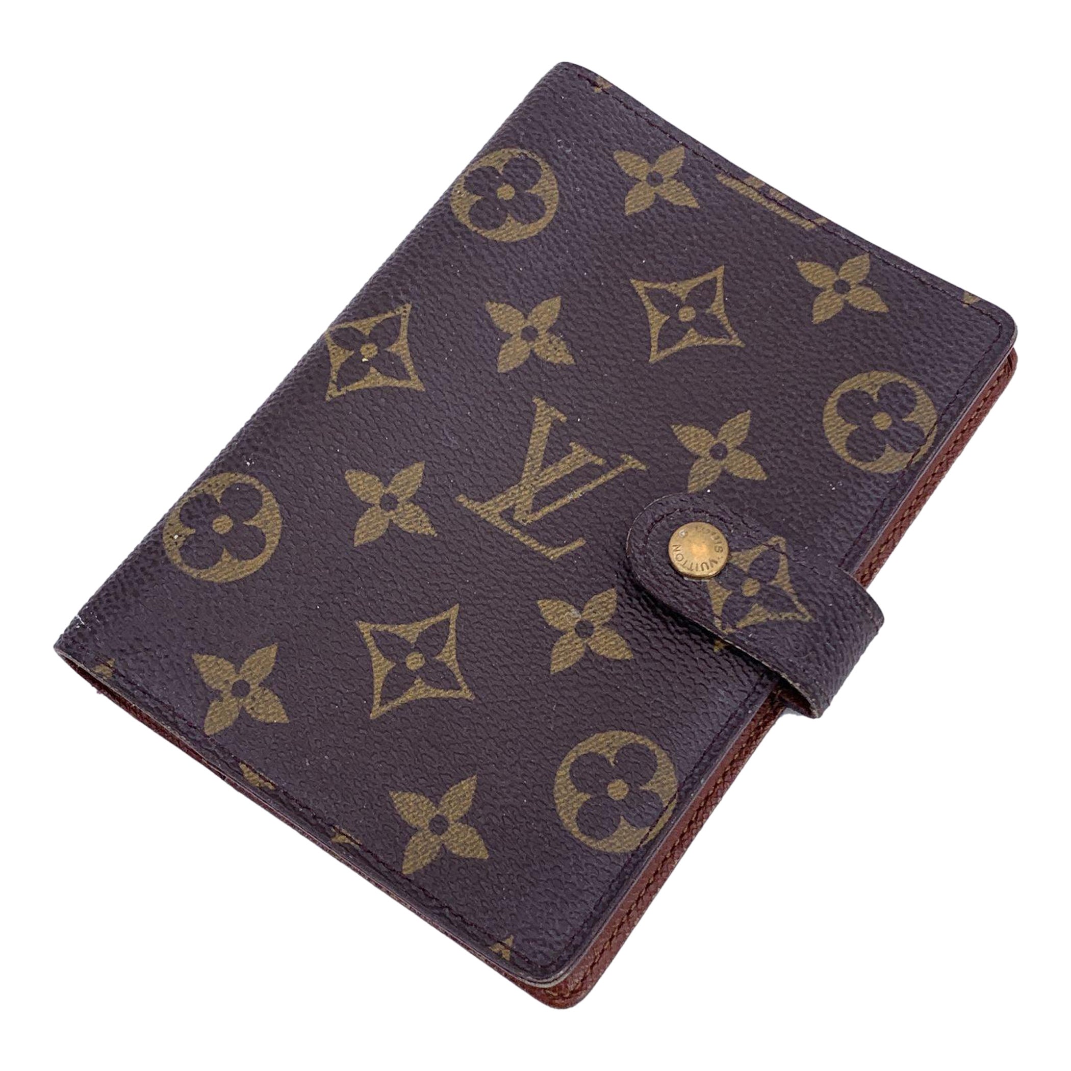 Louis Vuitton Vintage Agenda Cover PM 6 Ring in Monogram Canvas For Sale