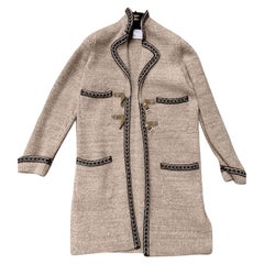 Chanel Paris / Salzburg Cashmere Cardi Coat with CC Dear Buttons 38 FR