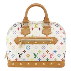 Louis Vuitton x Takashi Murakami Alma Small White Multicolor