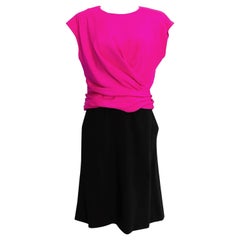 Yves Saint Laurent Haute Couture Silk Top and Wool Crepe Skirt Set