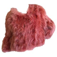 Sonia Rykiel Signature Salmon Color Feather Jacket 5
