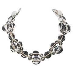 1980's Anne Klein Couture Lucite Necklace