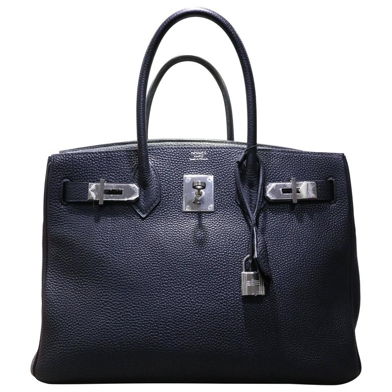 Hermes Birkin 30cm Togo Leather Silver Hardware, S2 Trench - H Famous