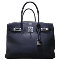 HERMES BIRKIN BLACK WITH SILVER HARDWARE BAG, Women's Fashion, Bags &  Wallets, Tote Bags on Carousell