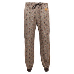 Pantalon de survêtement Gucci beige micro GG & Mickey Mouse imprimé L