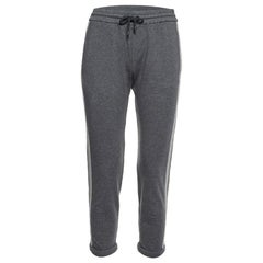 Brunello Cucinelli Pantaloni da ginnastica in maglia di cotone grigio XS