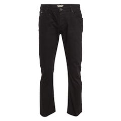 Burberry Black Denim Straight Leg Steadman Jeans L Waist 34"