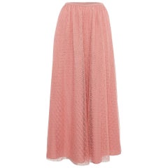 RED Valentino Gonna midi in tulle con motivo a Dot Dot Dot S