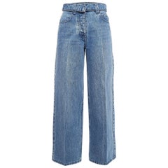 Alexander Wang Blue Denim Wide-Leg Jeans S Waist 25"