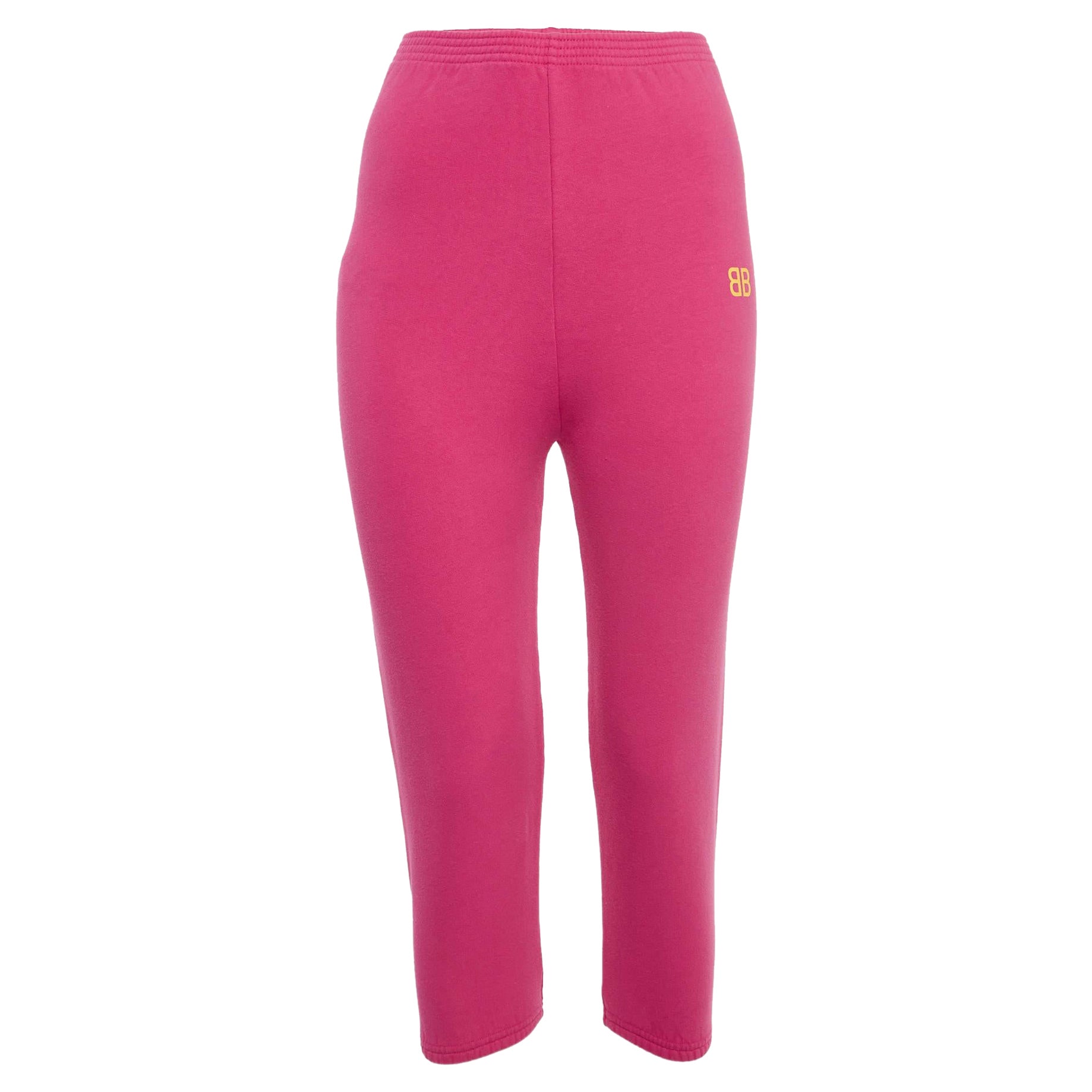 Balenciaga Pink Cotton Blend Jogger Pants (6 Yrs) For Sale