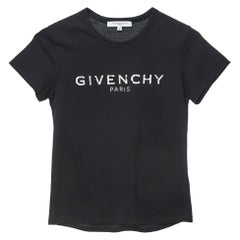 Givenchy Black Cracked Logo Print Cotton T-Shirt (12 Yrs)