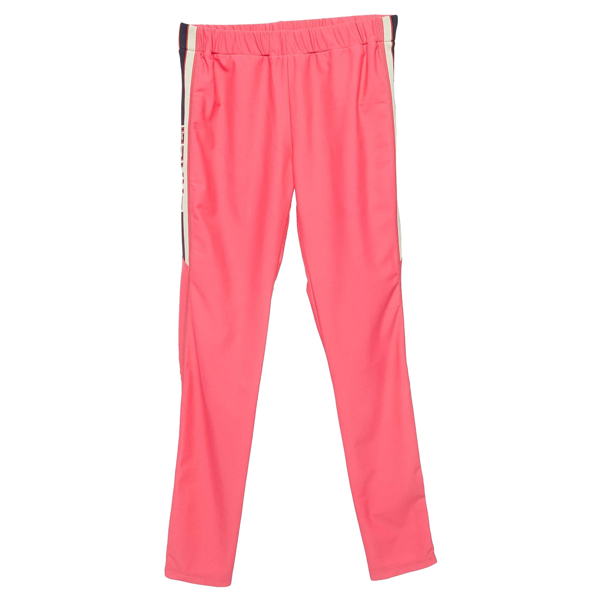 Gucci Neon Pink Logo Tape Detail Leggings (10 Yrs)