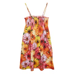Dolce & Gabbana Multicolor Floral Printed Cotton Poplin Dress (11-12 Yrs)