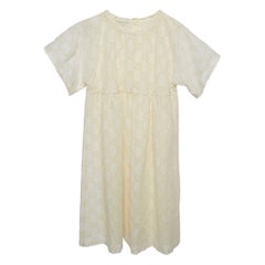 Gucci Cream Eyelet Embroidered Cotton Dress (12 Yrs)