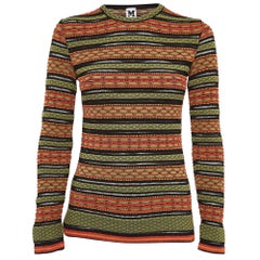 M Missoni Top in maglia a fantasia multicolore S.I.M.