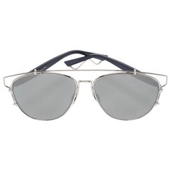 Dior Silver Tone/Black Mirrored 84J0T Dior Technologic Sunglasses