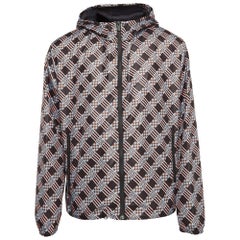 Fendi Multicolor FF Print Synthetic Hooded Jacket XL
