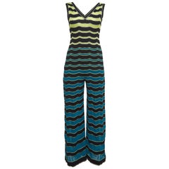 M Missoni Combinaison en maille lurex à motifs multicolores S