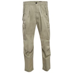 Tom Ford Pantaloni Cargo in cotone verde chiaro M.