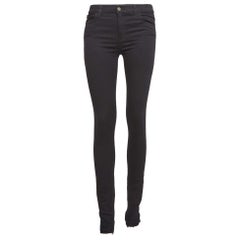 Gucci Black Tiger Applique Denim Skinny Jeans S Waist 26"