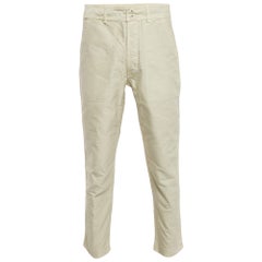 Tom Ford Pantaloni slim in cotone crema M.