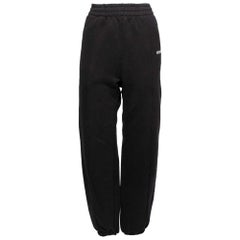 Vetements Black Rib Knit Elasticized Waist Trousers M