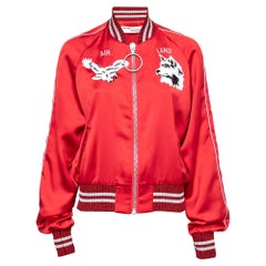 Chaqueta bomber Groenlandia con ribete de punto de satén rojo Off-White M