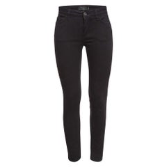 Dolce & Gabbana Black Embroidered Denim Pretty Jeans S Waist 30"