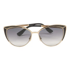Jimmy Choo Black/Gold Gradient DOMI/S Frame Cat Eye Sunglasses