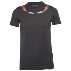 Givenchy Black Collar Horns Cotton T-Shirt XS